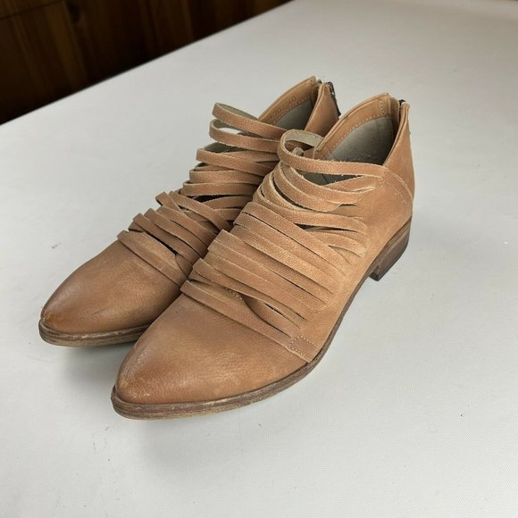 Free People  Women's Lost Valley Tan Ankle Boots Size EU 40/US 9.5 - Picture 5 of 12